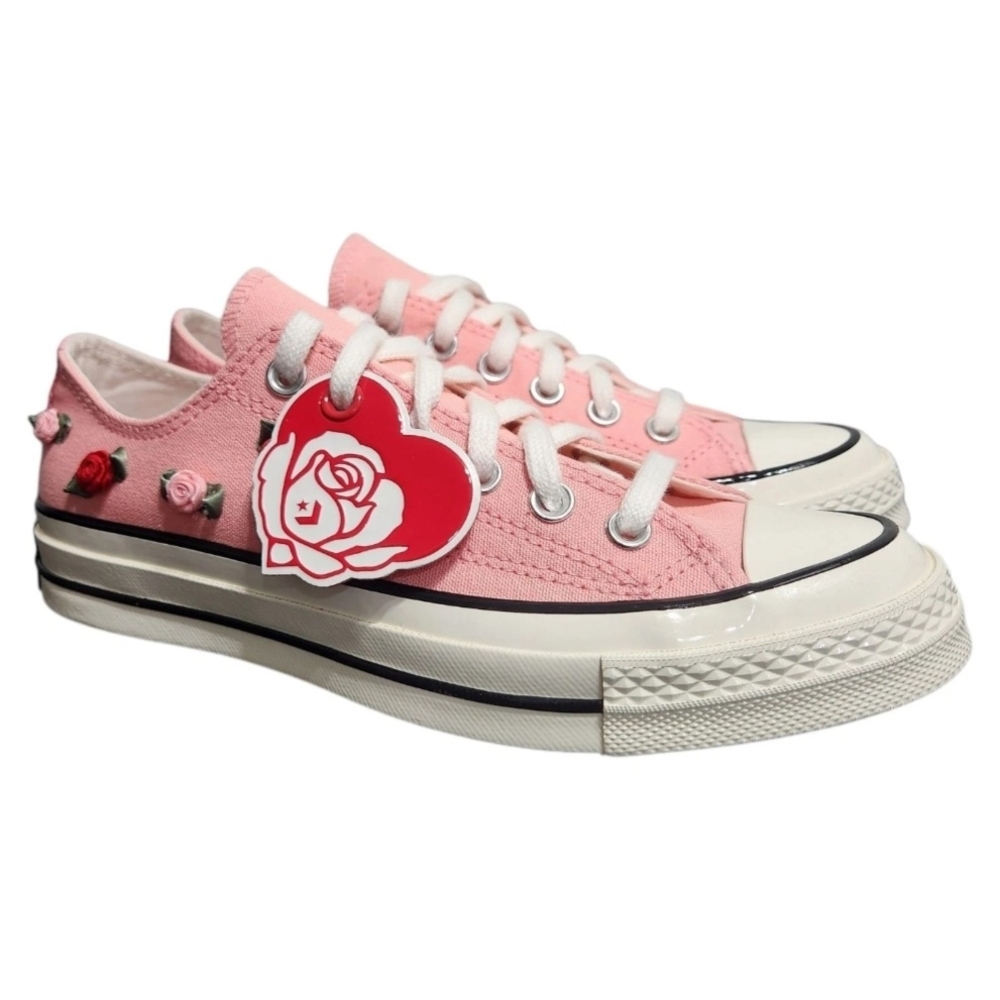 Converse Chuck 70 Pink Rose Floral Valentine’s Day Sneakers Women's 7.5
